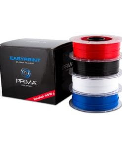EasyPrint PLA Value Pack Standard - 1,75 mm - 4x 500 g (Total 2 kg) - Alb, negru, roșu, albastru