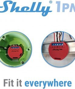Releu cu monitorizare consum pentru automatizari Smart Home, Shelly, Shelly1 PM, Wi-Fi, 2.4 GHz b/g/n